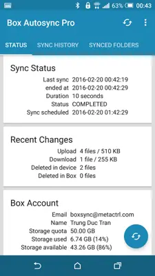 Box Autosync android App screenshot 6